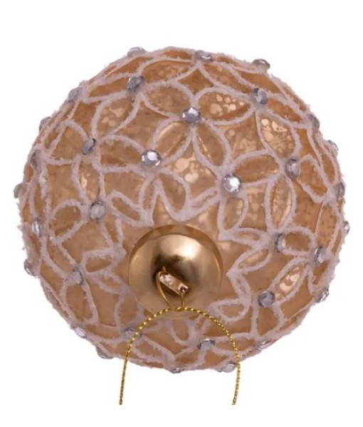 Golden Beads, Glass Ball, 80mm, 6 per box