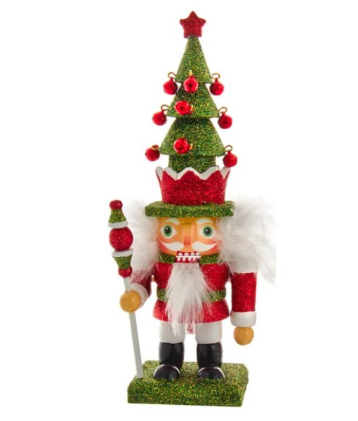 Nutcracker with Tree Hat and Green Base