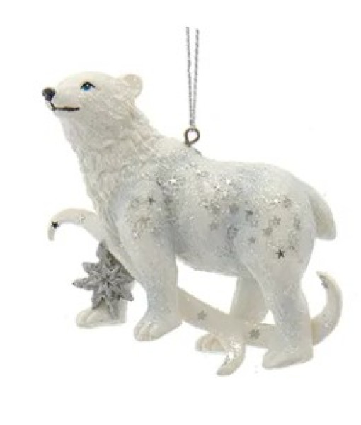 Ornament, sparkling Polar Bear