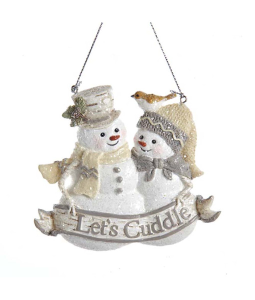 Ornament, Mr Snowman and Mrs Snowman, 