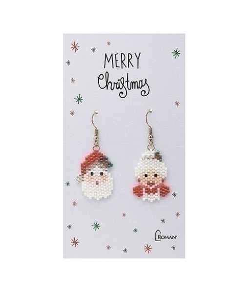 Earrings Mr and Mrs Santa