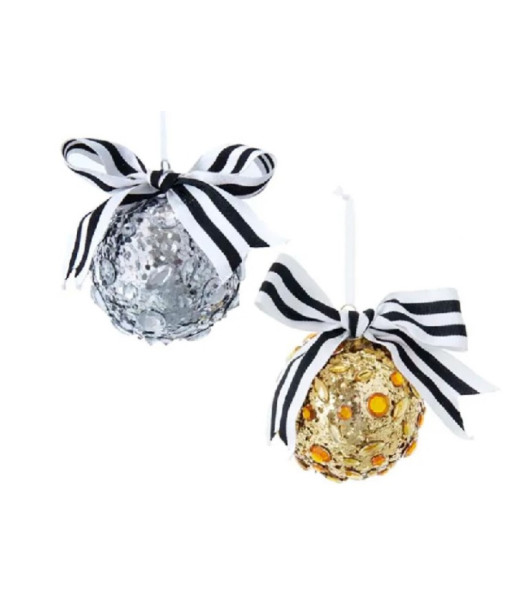 100mm silver Ball elegance Ornament