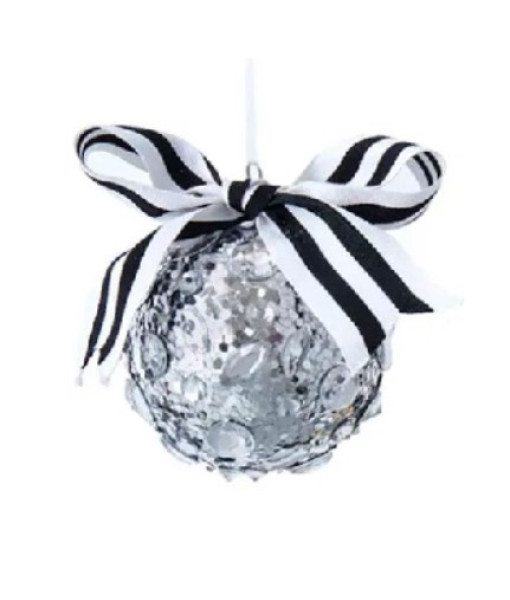 100mm silver Ball elegance Ornament