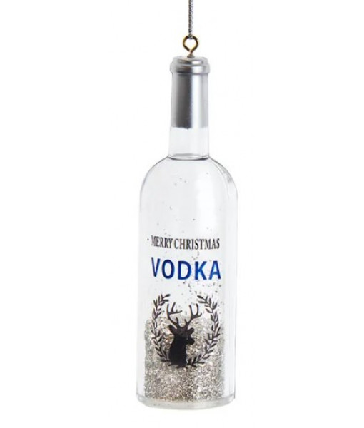 Reindeer Head Vodka Bottle, Ornament