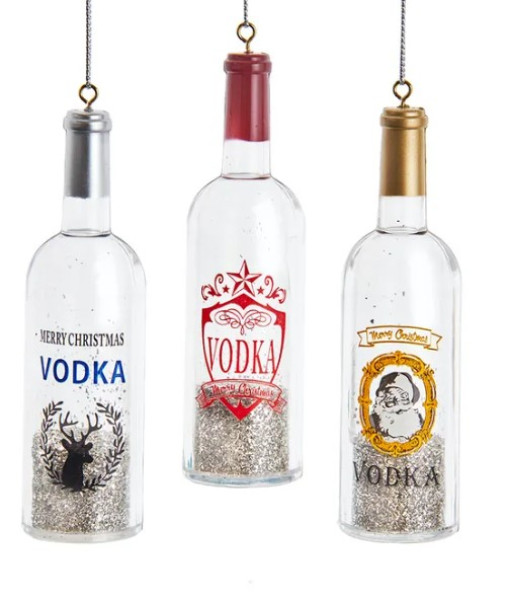 Old Style Eastern Europe Vodka bottle, Ornament