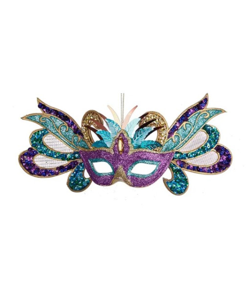 Carnival Peacock Mask Ornament