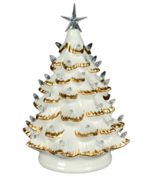 Gold and White LED Tree