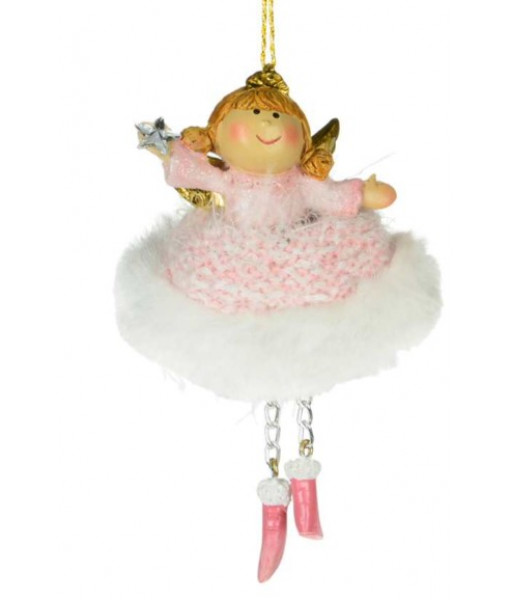 Pink Fairy with Star Ornament