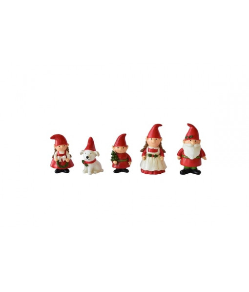 Gnome Family, 5 pieces