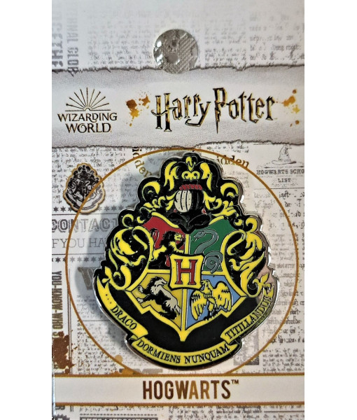 Collectible Pin, Hogwart's crest, from the world of Harry Potter