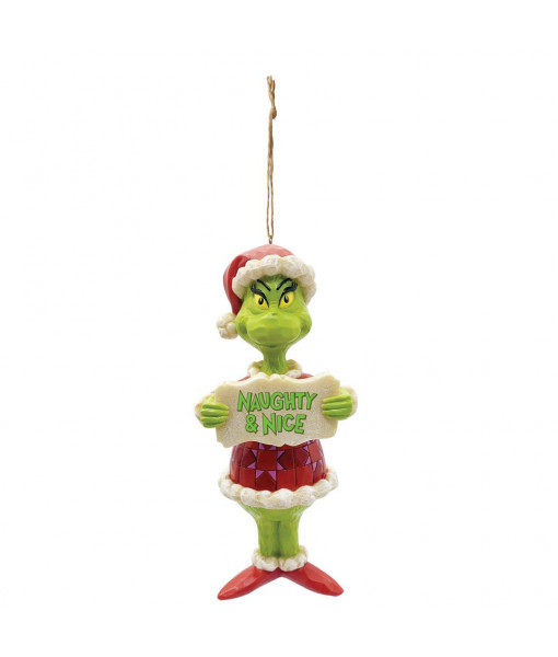 Naughty and Nice Grinch Ornament