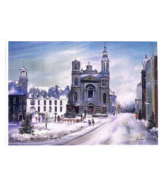 Christmas Card, Cathederal Notre Dame, Old Quebec