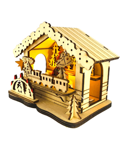 Kiosque marché allemand avec Sainte-Famille