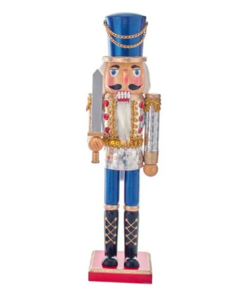 Gold and Blue Nutcracker with sword, 15