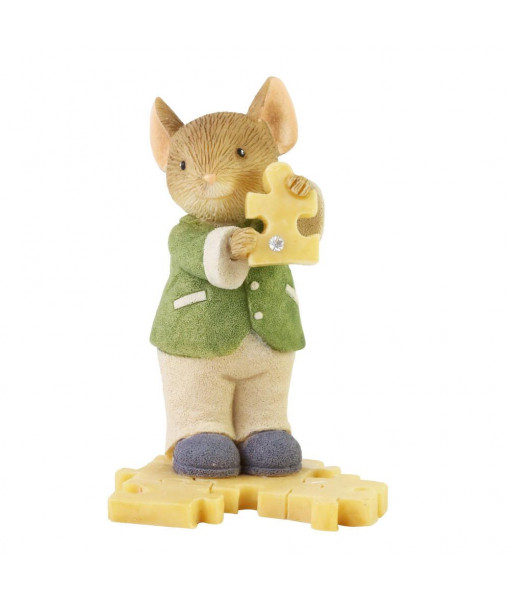 Tails with Heart Puzzler Mouse Figurine