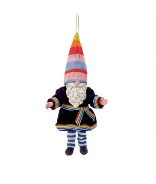 Gnome with Rainbow Hat