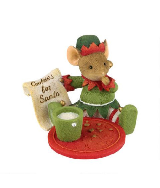 Tails with Heart Mouse Cookies For Santa Figurine