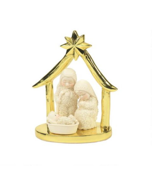 Snowbabies Gold Nativity