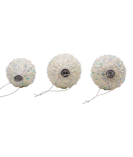 Round, Onion and Filial Style Silver ball ornaments, 80mm
