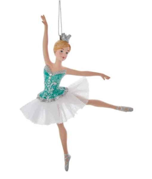 Ornament, Turquoise Ballerina