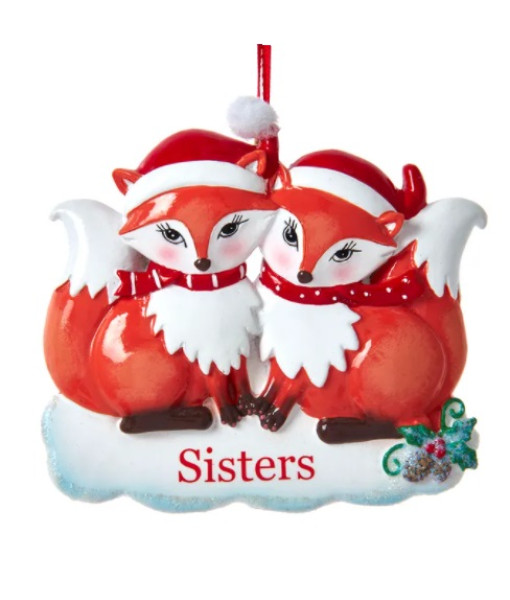 ''Sisters'' Fox Ornament