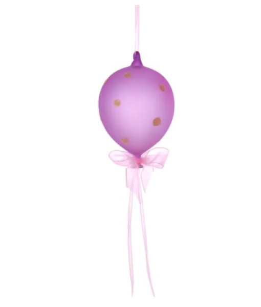 Purple Glass Balloon Ornament