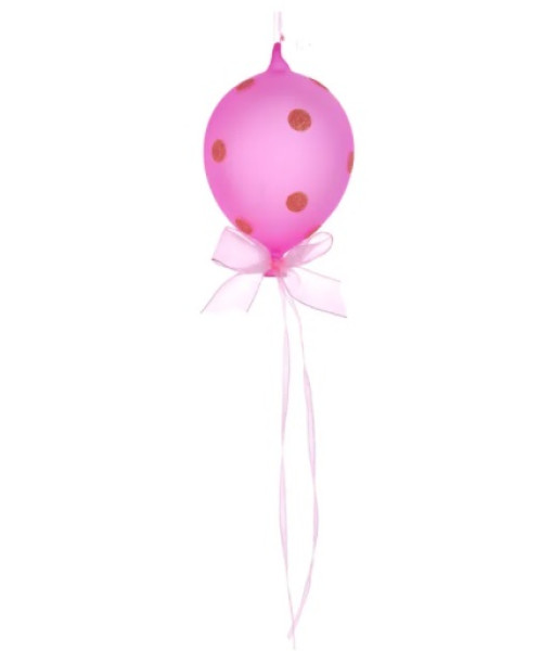 Pink Glass Balloon Ornament