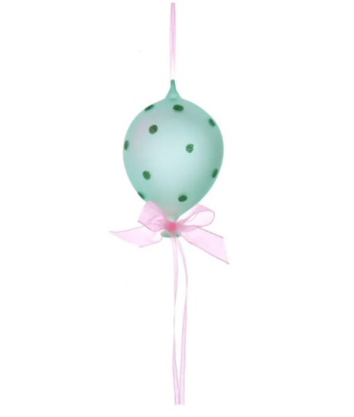 Green Glass Balloon Ornament