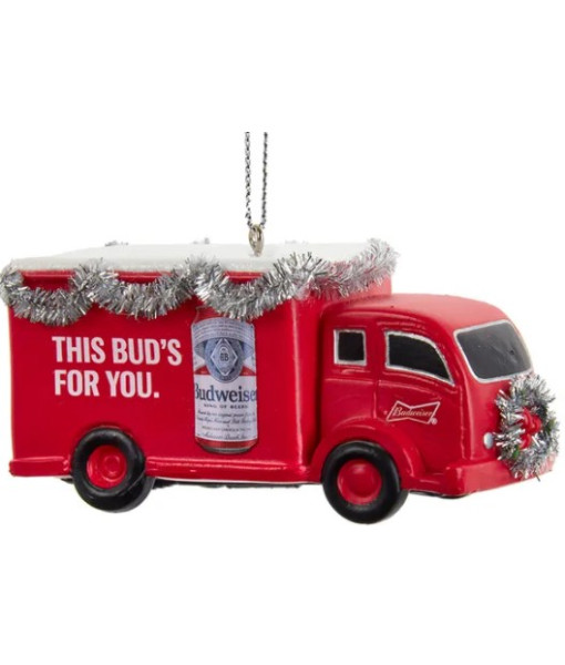 Resin ornament, Vintage Budweiser truck