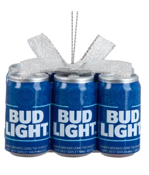 Resin ornament, 6 pack of Bud Light