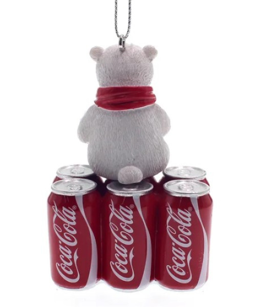 Ornement, Coca Cola 6 pack avec ourson polaire