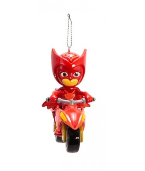 Red Pyjamask Owlette on motorbike