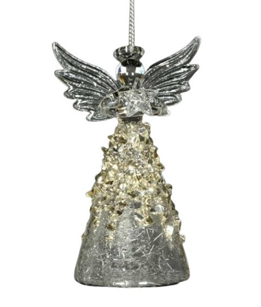 Ornement, Ange avec glaçage doré et paillettes