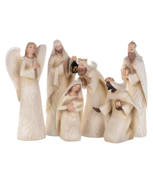 6-Piece Ivory Coloured Nativity