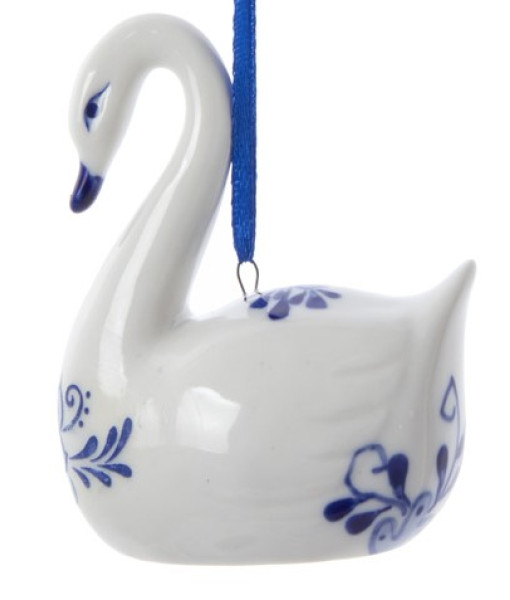 Blue Swan Ornament