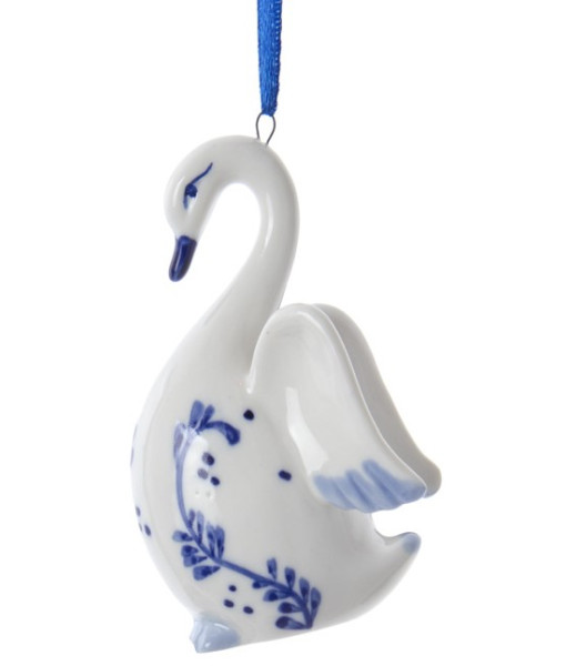 Blue Swan Ornament