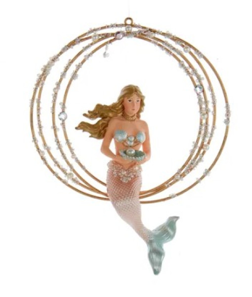 Mermaid In Ring Ornament