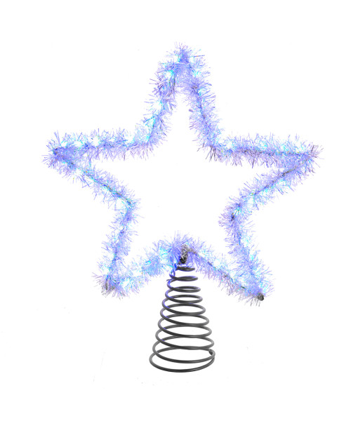 Tinsel Star Tree Top LED