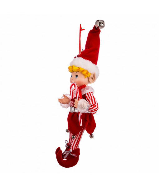 Elf with Peppermint Candy Cane, 11