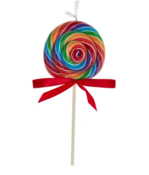 Tree Ornament, Rainbow coloured lollipop