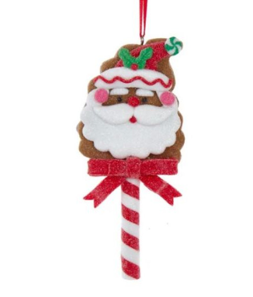 Tree Ornament, Gingerbread Santa, Candy Cane