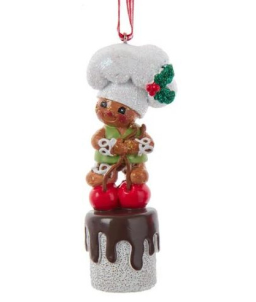 Ornament, Gingerbread Boy with Marshmallow