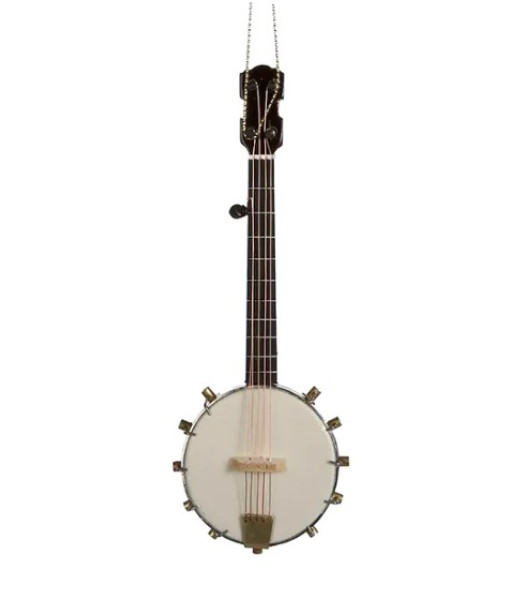 Banjo, realistic replica, in Black presentation case, ornament