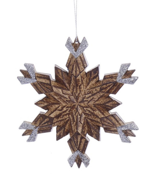 Rustic Snowflake Ornament