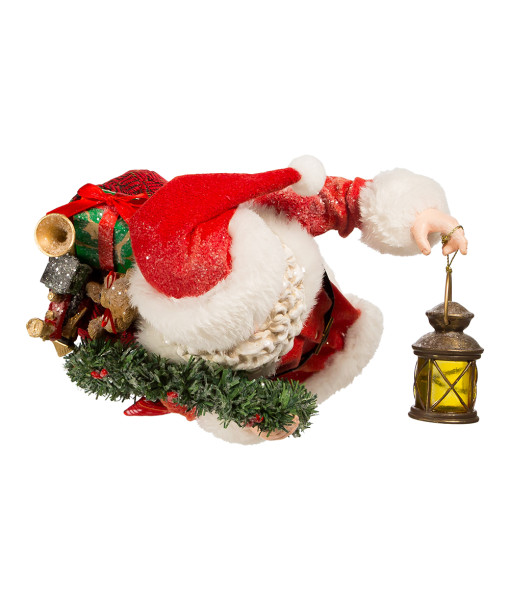 Table Ornament, Santa with Wreath
