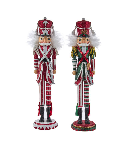 Red and Green Tall Skinny Nutcracker
