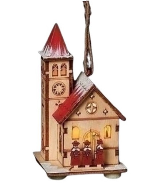 Church with choir Ornament, LED