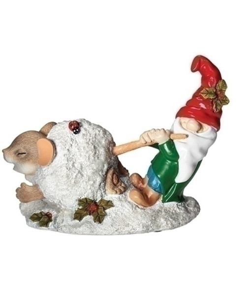 Ornament, Table Piece, Mouse and Gnome
