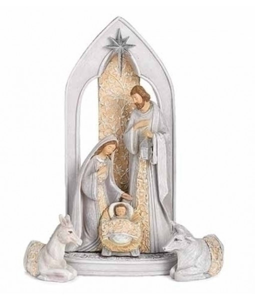 Holy Family 4 Pieces Set Beige and White