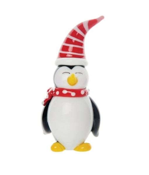 Ornament, shelf decoration, Glass penguin, Measures 2 inches